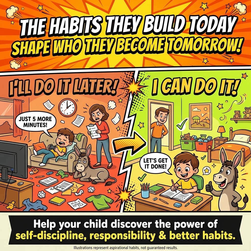 THE HABITS YOUR CHILD BUILDS TODAY WILL SHAPE WHO THEY BECOME TOMORROW
